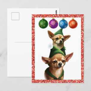 Chihuahua Elves  Postcard