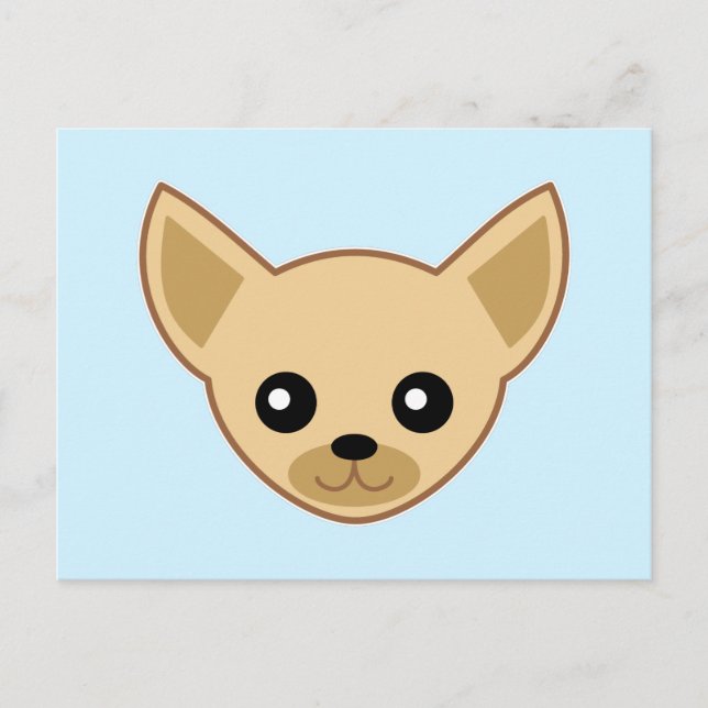 Chihuahua Face Postcard (Front)
