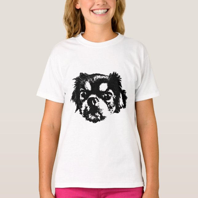 Chihuahua Face Tee – Gentle Ink Dog Design (Front)