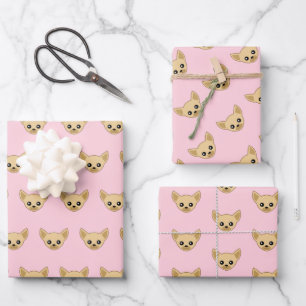 Chihuahua Face Wrapping Paper Sheet