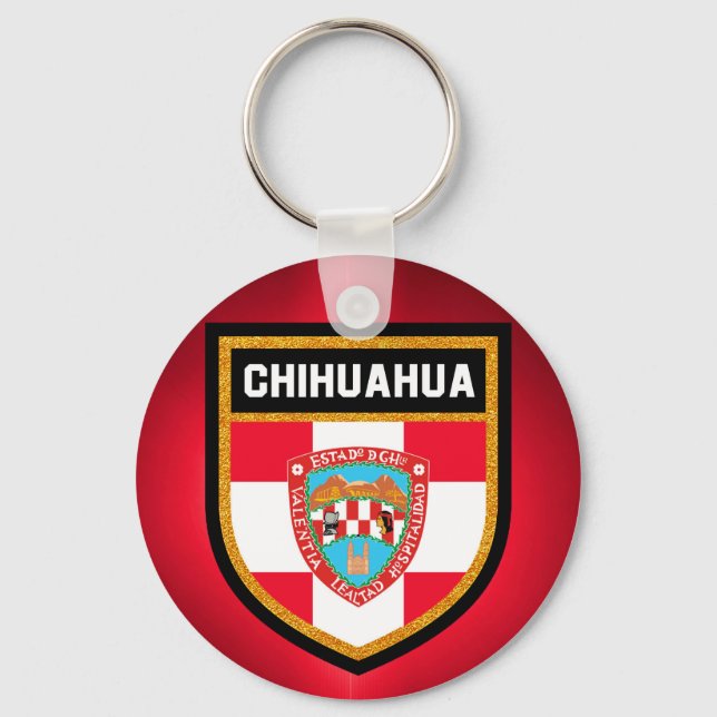 Chihuahua Flag Keychain (Front)