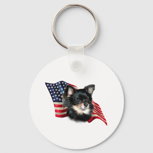 Chihuahua Flag Keychain (Front)