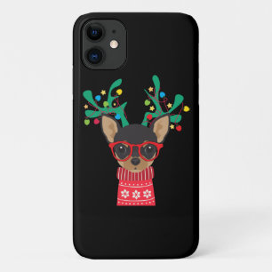 Chihuahua Funny Holiday Xmas Christmas iPhone 11 Case