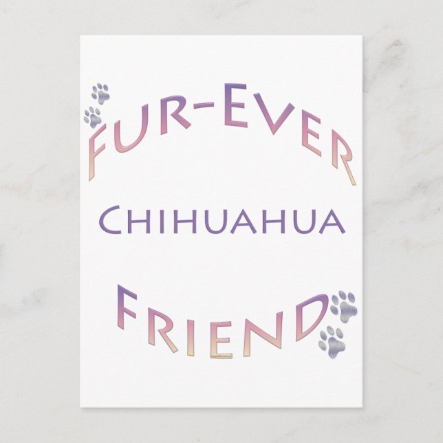 Chihuahua Furever Postcard (Front)