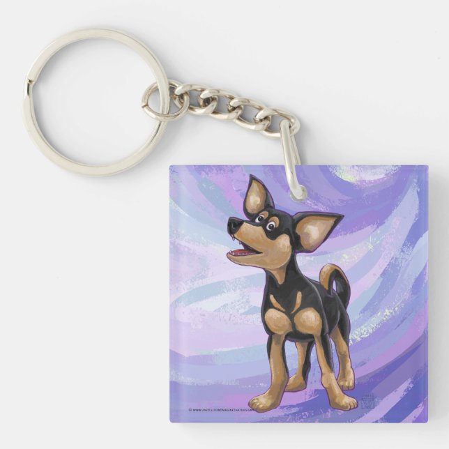 Chihuahua Gifts & Accessories Keychain (Front)