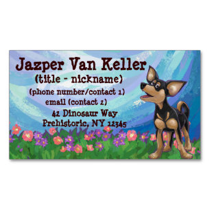 Chihuahua Gifts & Accessories Magnetic Business Card