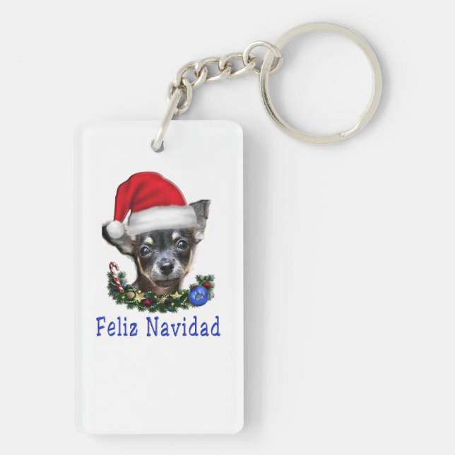 Chihuahua gifts keychain (Back)