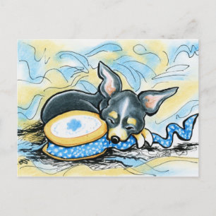 Chihuahua Good Day Crafting Postcard