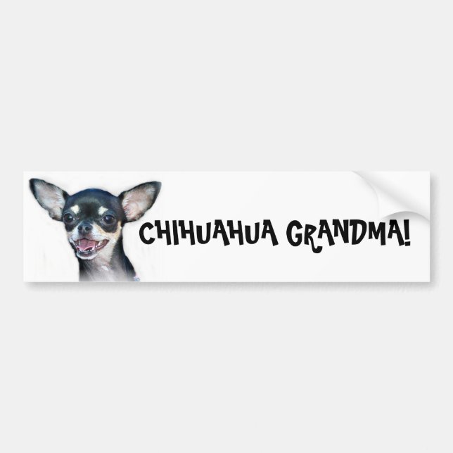 Chihuahua Grandma bumper sticker (Front)