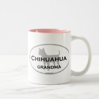 Chihuahua Grandma Two-Tone Coffee Mug