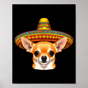 Chihuahua graphic - chihuahua lovers fiesta  poster