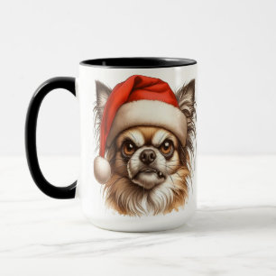 Chihuahua Grumpy Christmas Coffee Mug Cup
