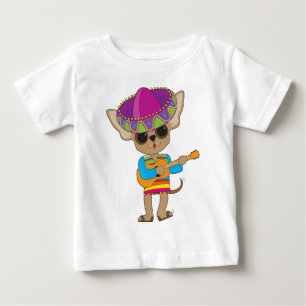 Chihuahua Guitar Baby T-Shirt
