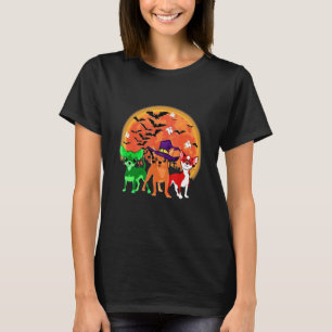 Chihuahua Halloween Blood Moon Gift For Dog Lover T-Shirt
