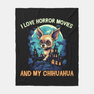 Chihuahua Halloween Puppy Trick Or Treat Dog Lover Fleece Blanket