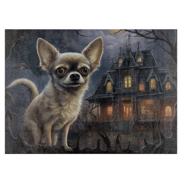 chihuahua Halloween Scary  Cutting Board (Front)
