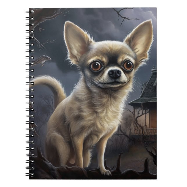 chihuahua Halloween Scary  Notebook (Front)