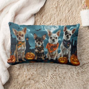 Chihuahua Halloween Spooky Lumbar Pillow