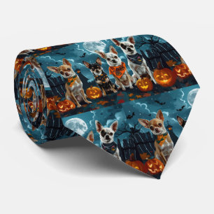 Chihuahua Halloween Spooky Tie