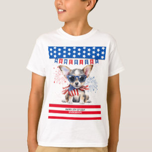 Chihuahua Happy 4Th Of July America Patriotic USA T-Shirt