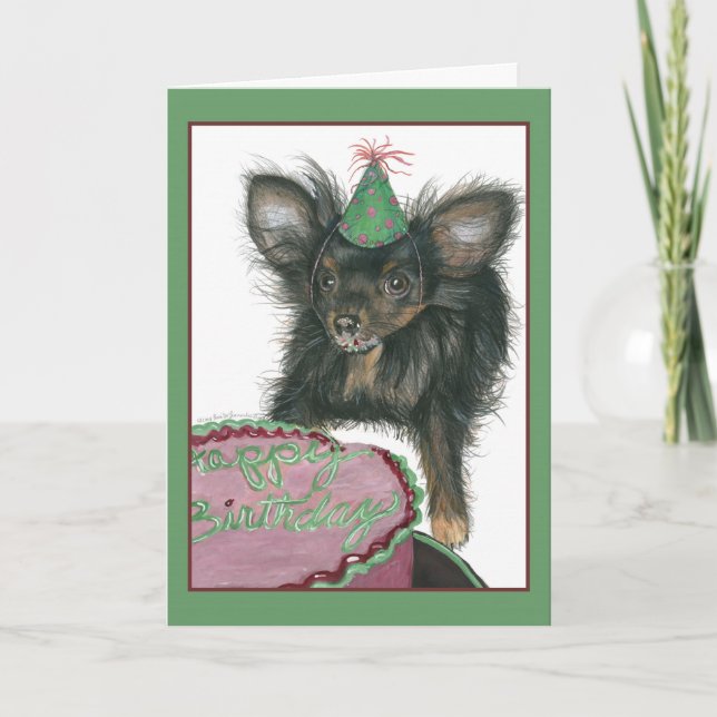 Chihuahua Happy Birthday Card (Front)