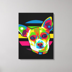 Chihuahua Head_Dog Lover Canvas Print