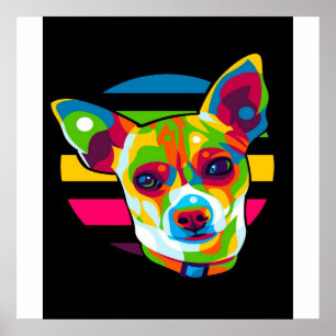 Chihuahua Head_Dog Lover Poster