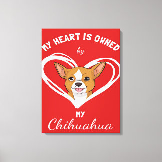 Chihuahua Heart_Dog Lover Canvas Print