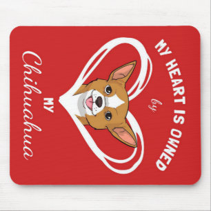 Chihuahua Heart_Dog Lover Mouse Pad