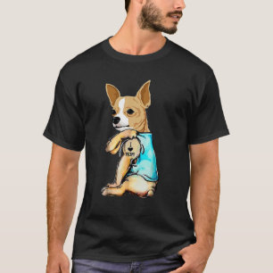 Chihuahua I Love Mom Tattoo T-Shirt