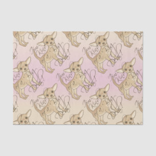 Chihuahua I'm Kind of a Big Deal Graphic Design Tissue Paper