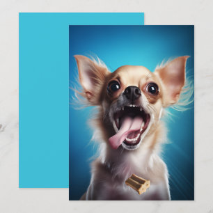 Chihuahua In Action Invitation