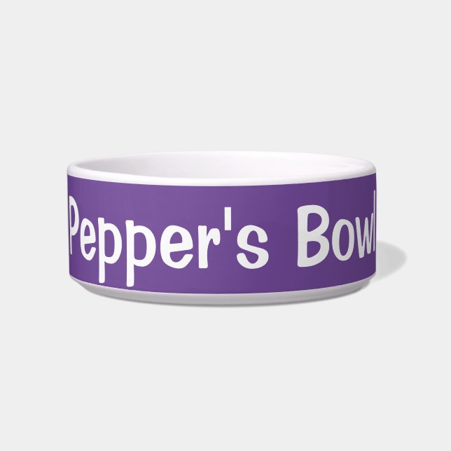 Chihuahua In Basket Ceramic Pet Bowl (Front)