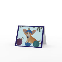 Chihuahua in broken Christmas ornament