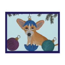 Chihuahua in broken Christmas ornament