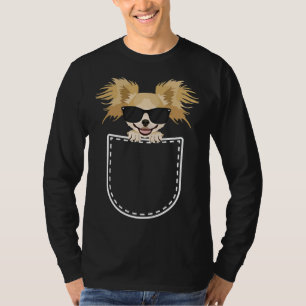 Chihuahua In The Breast Pocket T-Shirt