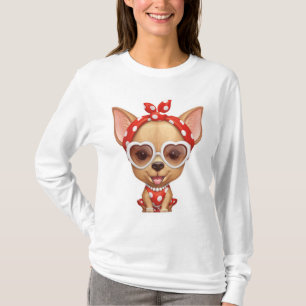 Chihuahua in the Guise of a Retro Beauty T-Shirt