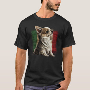 Chihuahua  Italy Flag Italian  Dog Souvenir Pizza T-Shirt