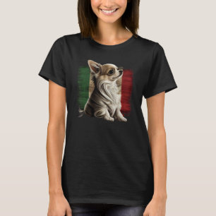 Chihuahua  Italy Flag Italian  Dog Souvenir Pizza T-Shirt