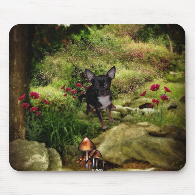 Chihuahua Kawaii Scene 2 Mouse Pad (Front)