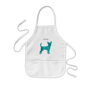 Chihuahua kids apron. Personalized name. Kids Apron