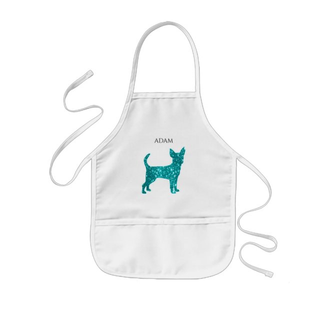 Chihuahua kids apron. Personalized name. Kids Apron (Front)