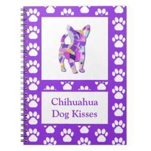 Chihuahua Kisses Cute Dog Silhouette PPY&B Notebook