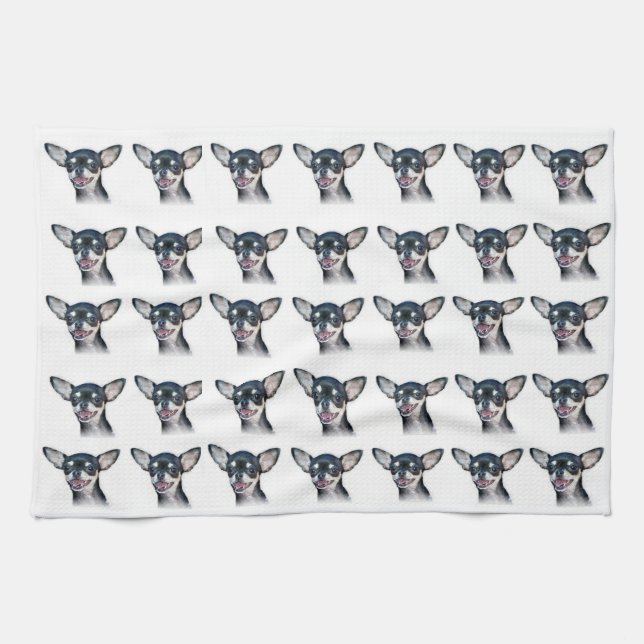Chihuahua Kitchen Towel (Horizontal)
