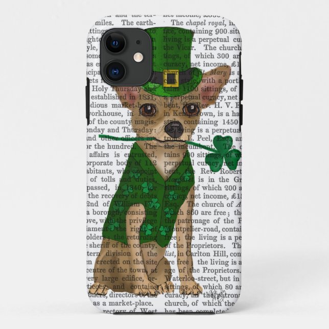Chihuahua Leprechaun Case-Mate iPhone Case (Back)