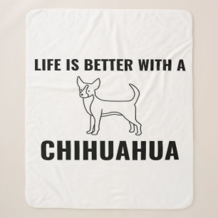 Chihuahua life_Dog Lover Sherpa Blanket