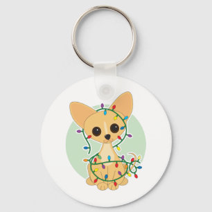 Chihuahua Lights Keychain