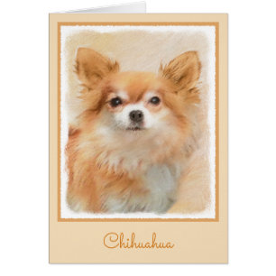 Chihuahua Long-Haired Dog Painting Original Art