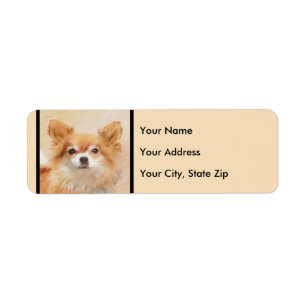 Chihuahua Long-Haired Dog Painting Original Art