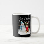 Chihuahua Long Haired Santa Dog Christmas Snowman  Coffee Mug<br><div class="desc">Chihuahua Long Haired Santa Dog Christmas Snowman Xmas 1</div>